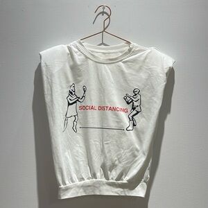 Women’s Fun T shirt with shoulder Pads